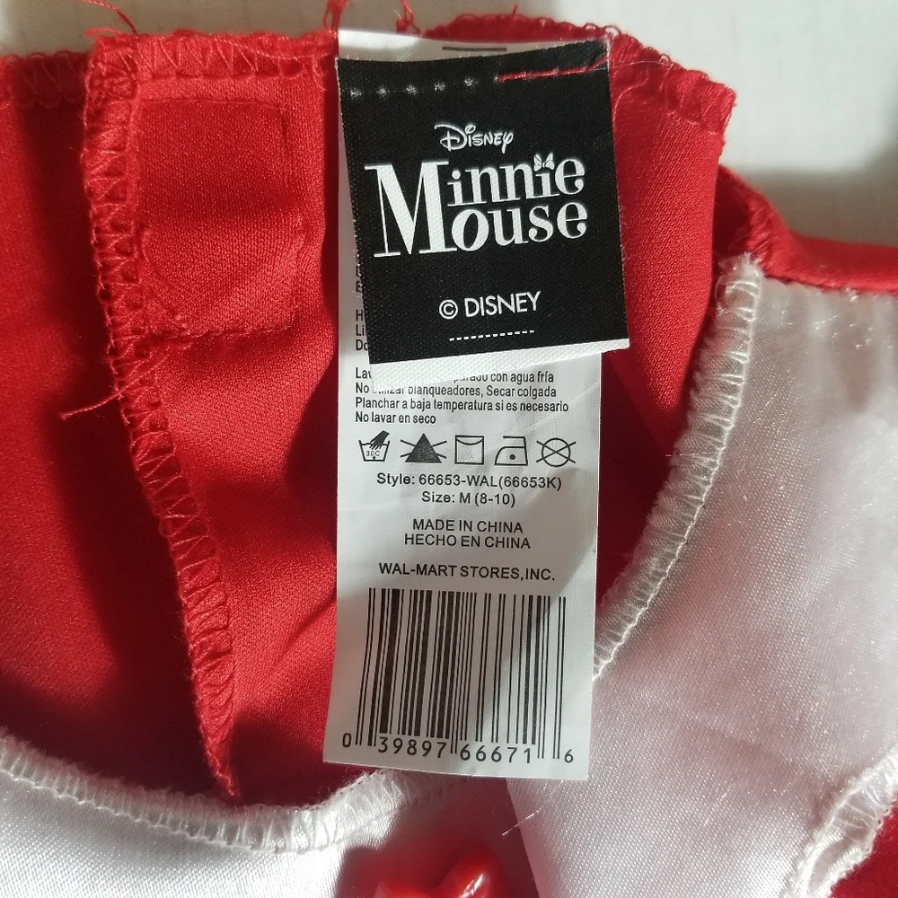 DISNEY MINNIE MOUSE DRESS-UP DRESS SIZE 8/10 MEDIUM